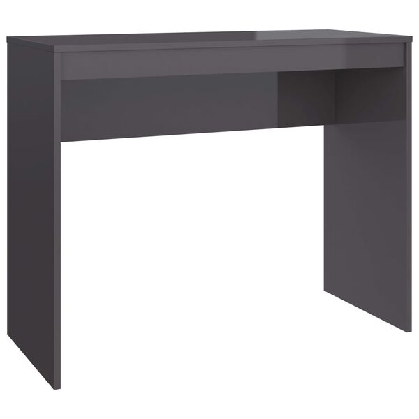 vidaXL Schreibtisch Hochglanz-Grau 90x40x72 cm Holzwerkstoff