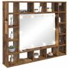 vidaXL Spiegelschrank Altholz 91 x 15 x 76,5 cm Holzwerkstoff