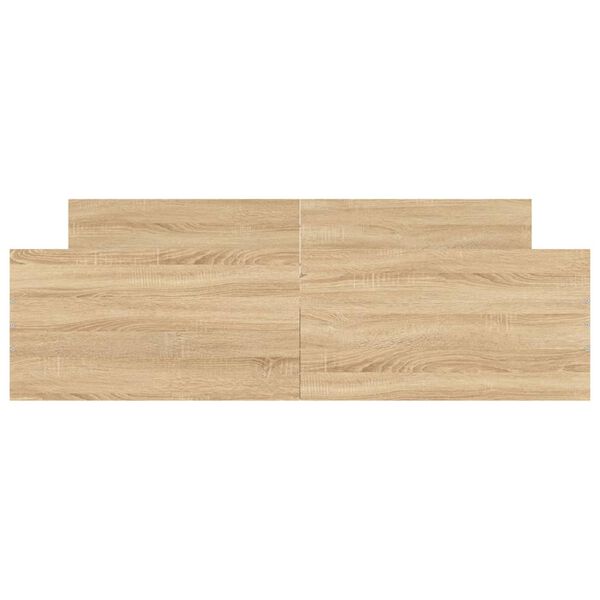 vidaXL Bettgestell mit Kopf- und Fu&szlig;teil Sonoma-Eiche 160x200 cm