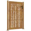 vidaXL Gartentor 100x150 cm Cortenstahl Bambus-Design