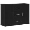 vidaXL Sideboard Schwarz Eichen-Optik 91x29,5x65 cm Holzwerkstoff