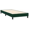 vidaXL Boxspringbett mit Matratze Dunkelgr&uuml;n 100x220 cm Samt