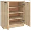vidaXL Schuhschrank Sonoma-Eiche 59x35x70 cm Holzwerkstoff