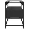 vidaXL TV-Schrank mit Glasplatte Schwarz 60x35x51 cm Holzwerkstoff