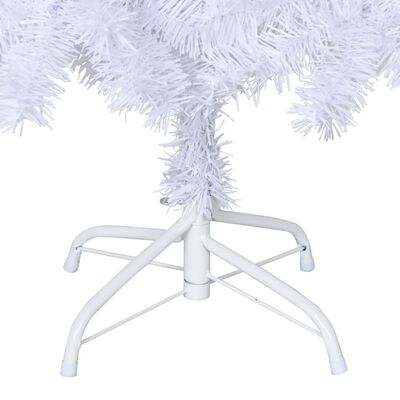 vidaXL Künstlicher Weihnachtsbaum mit Dicken Zweigen Weiß 120 cm PVC