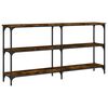 vidaXL Konsolentisch R&auml;uchereiche 150x29x75 cm Holzwerkstoff