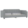 vidaXL Tagesbett Hellgrau 100x190 cm Stoff