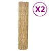 vidaXL Schilfmatten 2 Stk. 150x500 cm