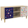 vidaXL TV-Schrank MAINZ 102 x 33 x 50 cm Sonoma Holzwerkstoff