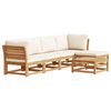 vidaXL 6-tlg. Garten-Lounge-Set mit Kissen Massivholz Akazie