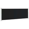 vidaXL Ausziehbare Seitenmarkise 160x514 cm Schwarz