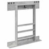 vidaXL Billardqueue-St&auml;nder Holzwerkstoff 93 x 12 x 103 cm Betongrau