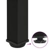 vidaXL Bartischbeine 4 Stk. Schwarz 110-112 cm Stahl