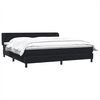 vidaXL Boxspringbett mit Matratzen Schwarz 200x210 cm Samt