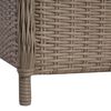 vidaXL 7-tlg. Garten-Essgruppe Poly Rattan Braun