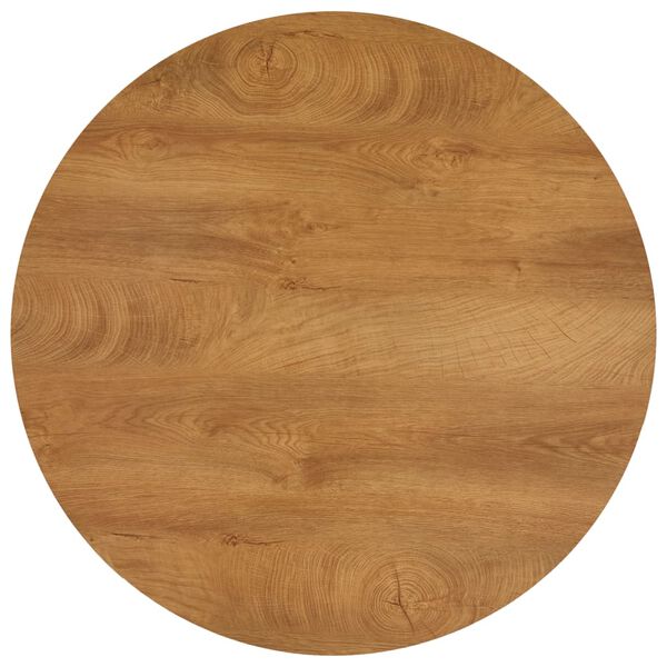 vidaXL Esstisch Eichefarben und Schwarz 90x73,5 cm MDF