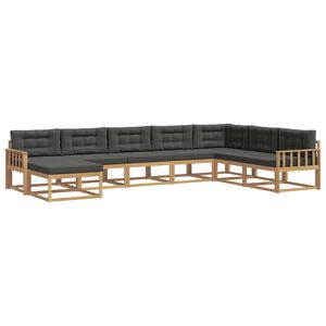 vidaXL Outdoor-Sofagarnitur 8 stk. Wei&szlig; und Anthrazit