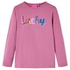 Kinder-Langarmshirt Himbeerrosa 104