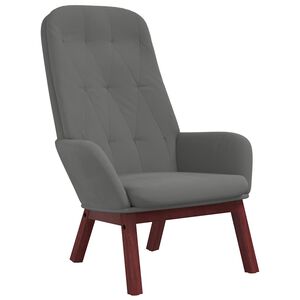 vidaXL Relaxsessel Dunkelgrau Samt