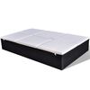 vidaXL Doppel-Sonnenliege mit Auflage Poly Rattan Schwarz