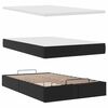 vidaXL Ottoman-Bett mit Matratzen & LEDs Schwarz 120x200 cm Kunstleder