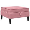 vidaXL Sofa-Hocker mit Stauraum Rosa Samt