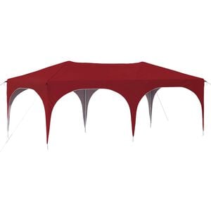 vidaXL Pop-up Partyzelt 575 x 288 x 245 cm Bordeauxrot Oxford-Stoff