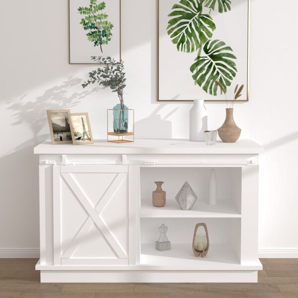 vidaXL Mini Schiebet&uuml;rbeschlag Set f&uuml;r Schrankt&uuml;ren Carbonstahl 122 cm