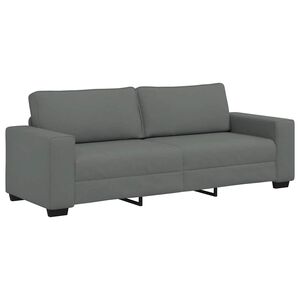 vidaXL 3-Sitzer-Sofa Dunkelgrau 220x77x82 cm Stoff