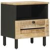 vidaXL Nachttisch Natur 40 x 33 x 46 cm Massivholz Mango