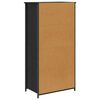 vidaXL Highboard Schwarz Eichen-Optik 62 x 36 x 121,5 cm Holzwerkstoff