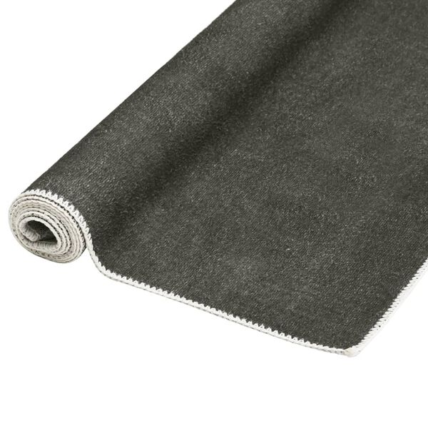 vidaXL Teppich Waschbar Faltbar Taupe 120x170 cm Polyester