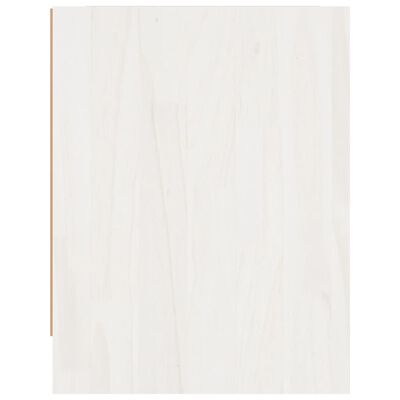 vidaXL Nachttisch Weiß 40x30,5x40 cm Massivholz Kiefer
