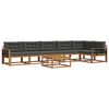 vidaXL Outdoor-Sofagarnitur 7 stk. Natur und Anthrazit