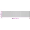 vidaXL Teppich Rechteckig Dunkelbraun 70x300 cm Bambus