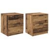 vidaXL Nachttisch 2 stk. Altholz 45 x 39 x 50 cm Holzwerkstoff