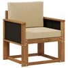 vidaXL Outdoor Mittelsofa Massivholz Akazie Natur