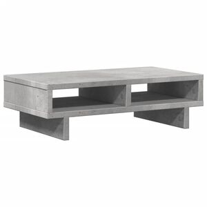 vidaXL Monitorst&auml;nder Betongrau 50x27x15 cm Holzwerkstoff