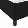 vidaXL Boxspringbett mit Matratze Schwarz 90 x 190 cm Stoff
