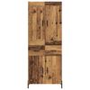 vidaXL Highboard 2 pcs Altholz Holzwerkstoff