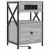 vidaXL Nachttisch Graues Sonoma 40 x 31 x 60 cm Holzwerkstoff