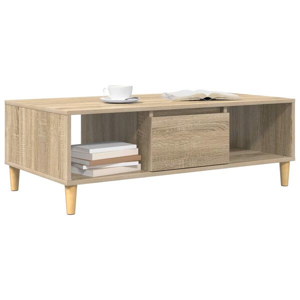 vidaXL Couchtisch Sonoma-Eiche 103,5 x 60 x 35 cm Holzwerkstoff
