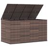 vidaXL Garten-Kissenbox PE Rattan 194x100x103 cm Braun