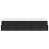 vidaXL Ottoman-Bett mit Matratze Schwarz 90x200 cm Stoff