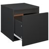 vidaXL Schubladenbox Schwarz 40,5x40x40 cm Holzwerkstoff