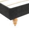 vidaXL Bett Dunkelgrau Leinen 90x200 cm