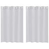 vidaXL Voile-Vorhang 2 stk. Hellgrau 140 x 140 cm Polyester