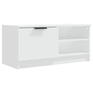 vidaXL TV-Schr&auml;nke 2 Stk. Hochglanz-Wei&szlig; 80x35x36,5 cm Holzwerkstoff
