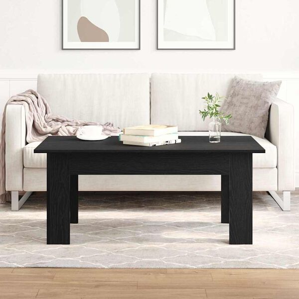 vidaXL Couchtisch Schwarz Eichen-Optik 100 x 60 x 42 cm Holzwerkstoff