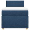 vidaXL Boxspringbett mit Matratze Blau 90x190 cm Stoff